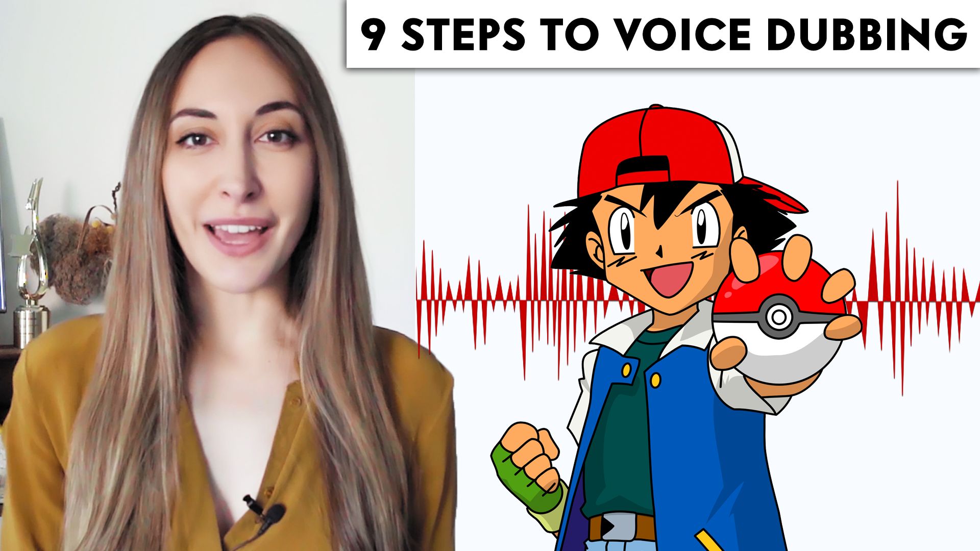 Watch Voice Actor (Ash from Pokémon) Breaks Down Voice Dubbing in 9