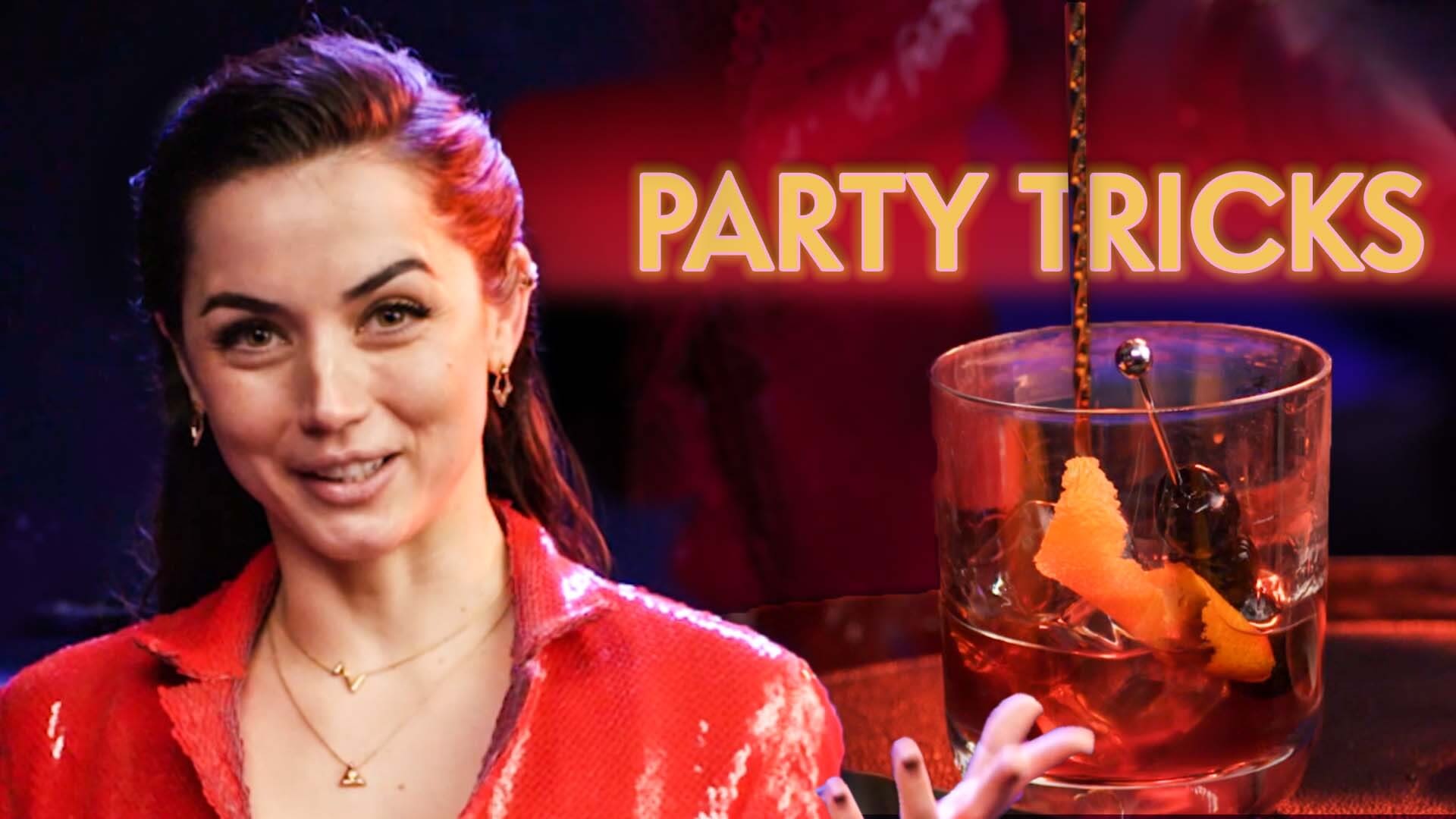 Watch Ana de Armas Makes the Perfect Old Fashioned, Party Tricks, Party  Tricks