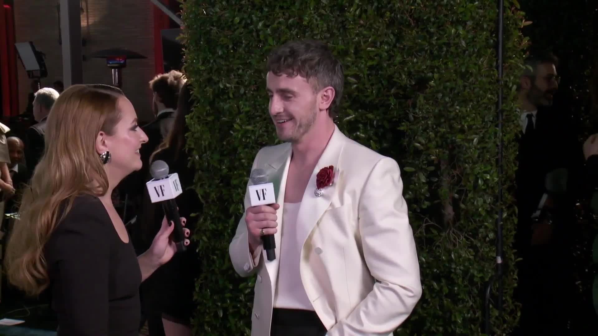 Watch Paul Mescal and Amelia Dimoldenberg at VF Oscar Party | Oscar