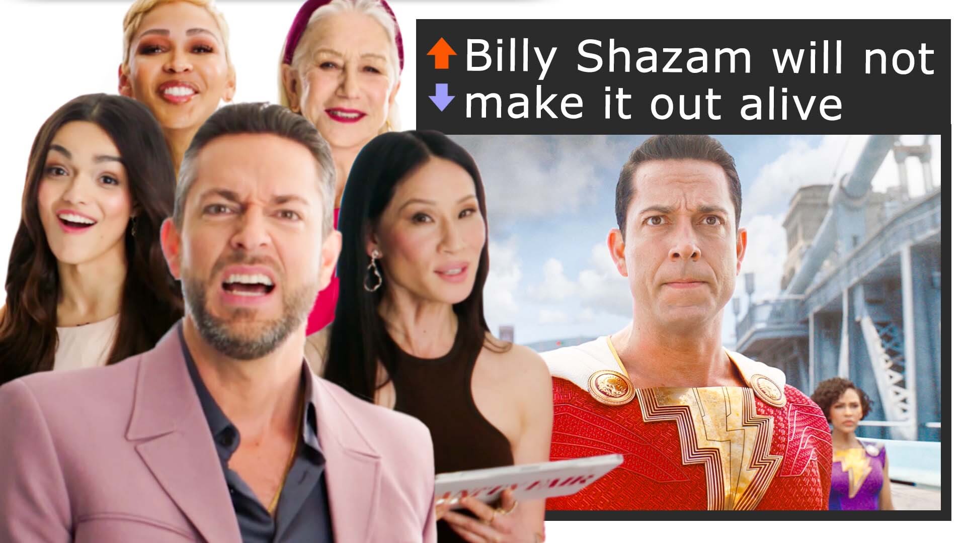 Watch the Shazam! cast hilariously remix their logline