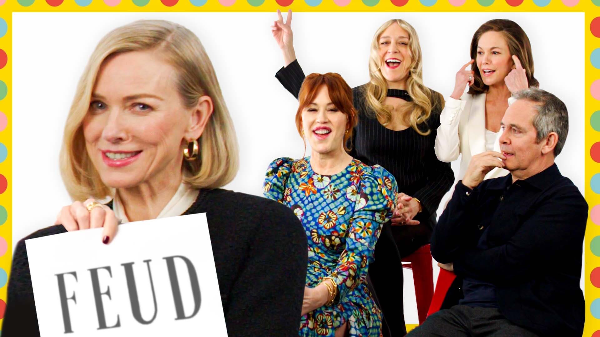 Watch 'Feud' Cast Test How Well They Know Each Other Quizzing Each