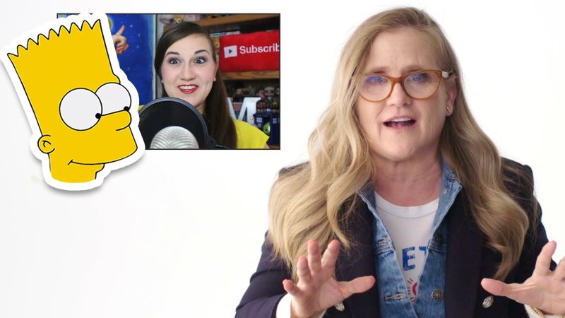 Watch Nancy Cartwright (Bart Simpson) Reviews Impressions of Her Voices VF Reviews Vanity Fair