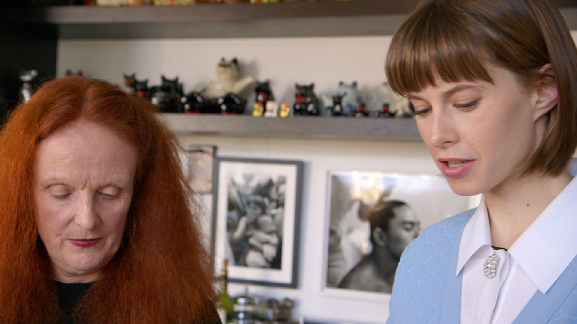 At Home With Grace Coddington - cause and yvette