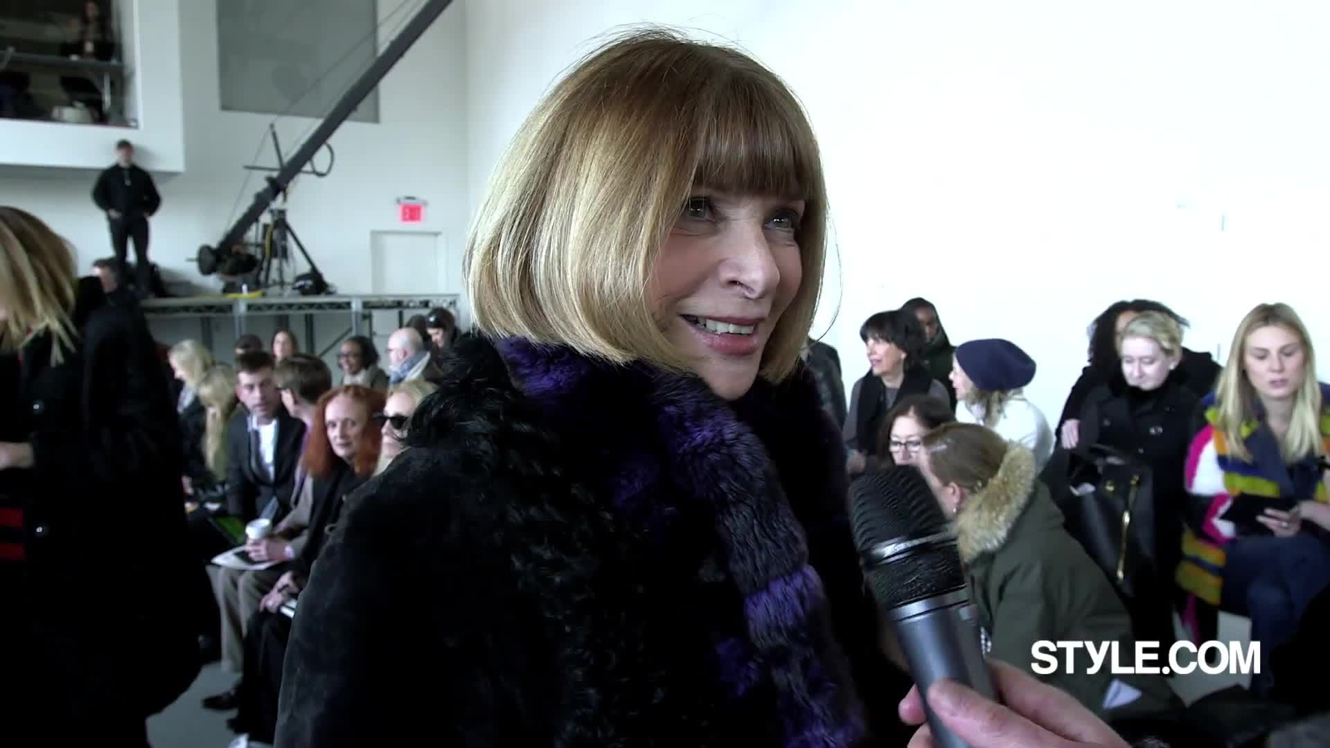 Watch Anna Wintour's NYFW Wrap Up: Trend is a Dirty Word, Style.com  Fashion Shows