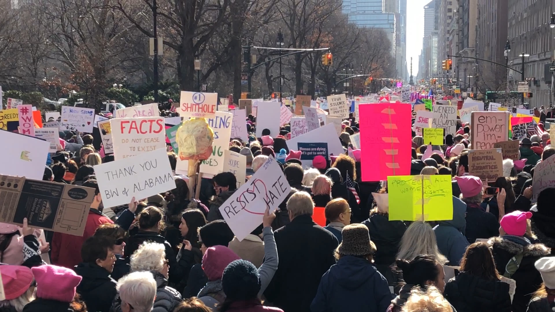 Watch The 2018 New York Women's March | Vogue