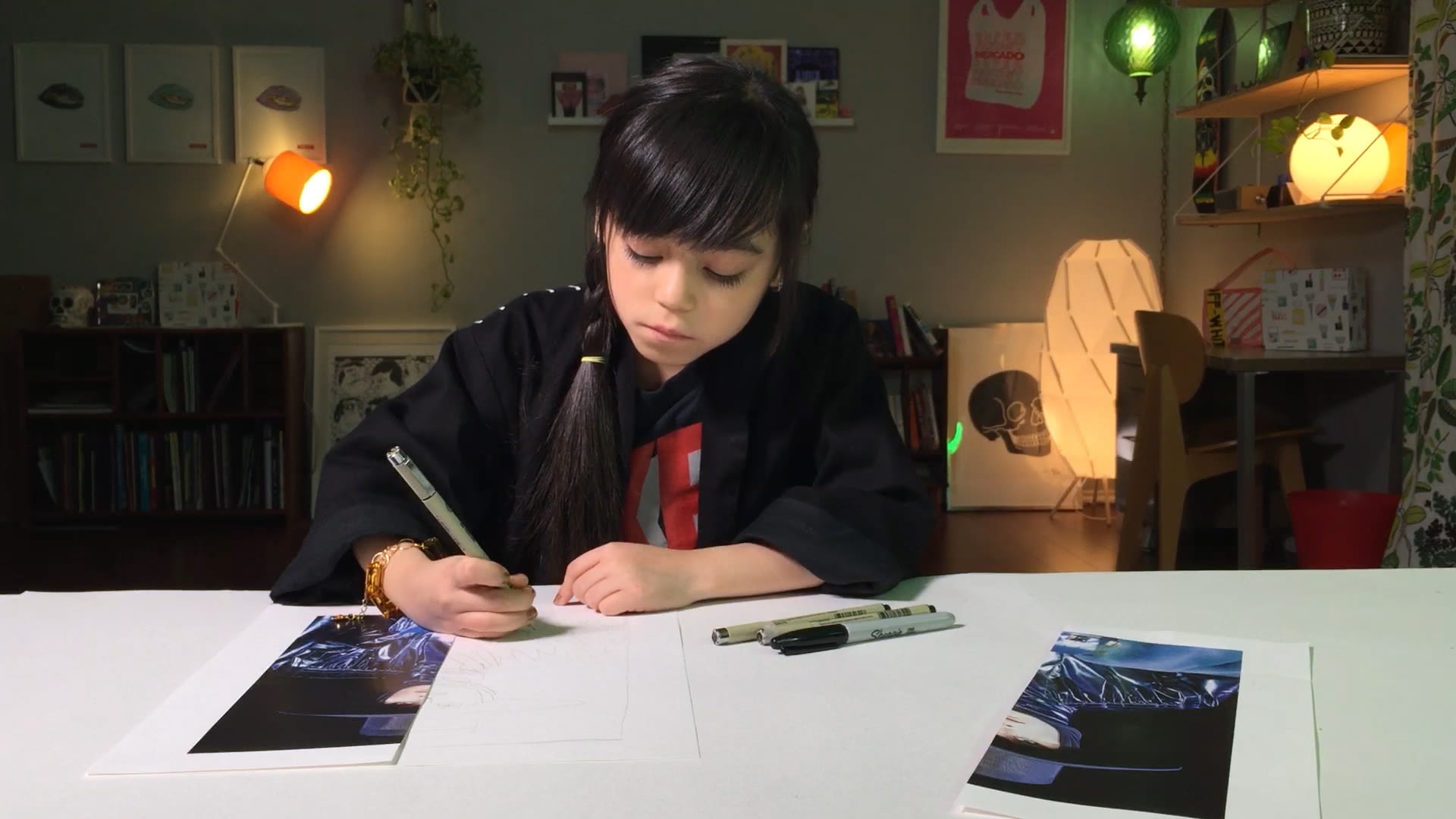 Watercolor portrait little boy - drawing inspiration