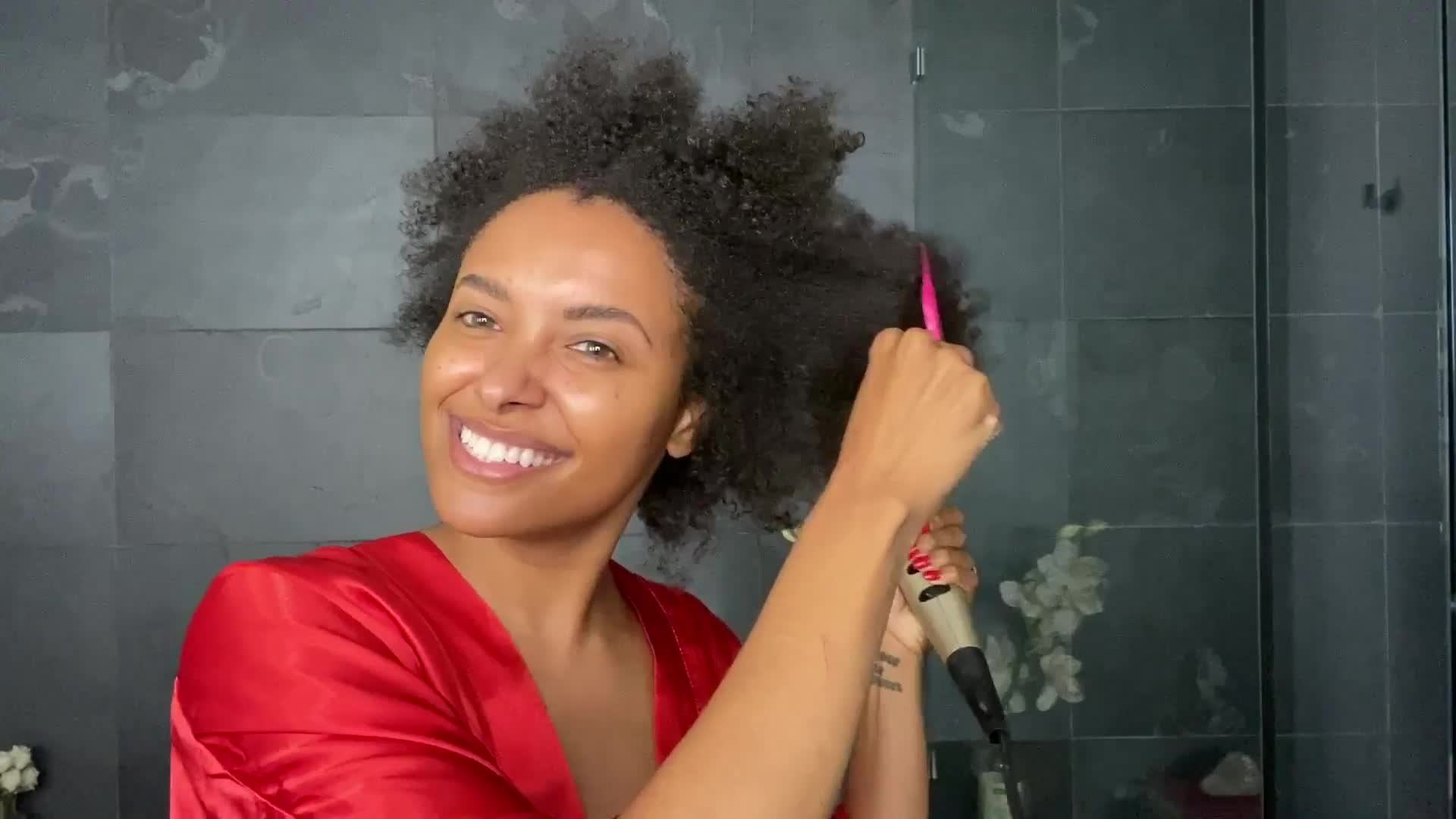Watch Kat Graham Opens Up About Her Natural Hair Journey During Quarantine  | Beauty Secrets | Vogue