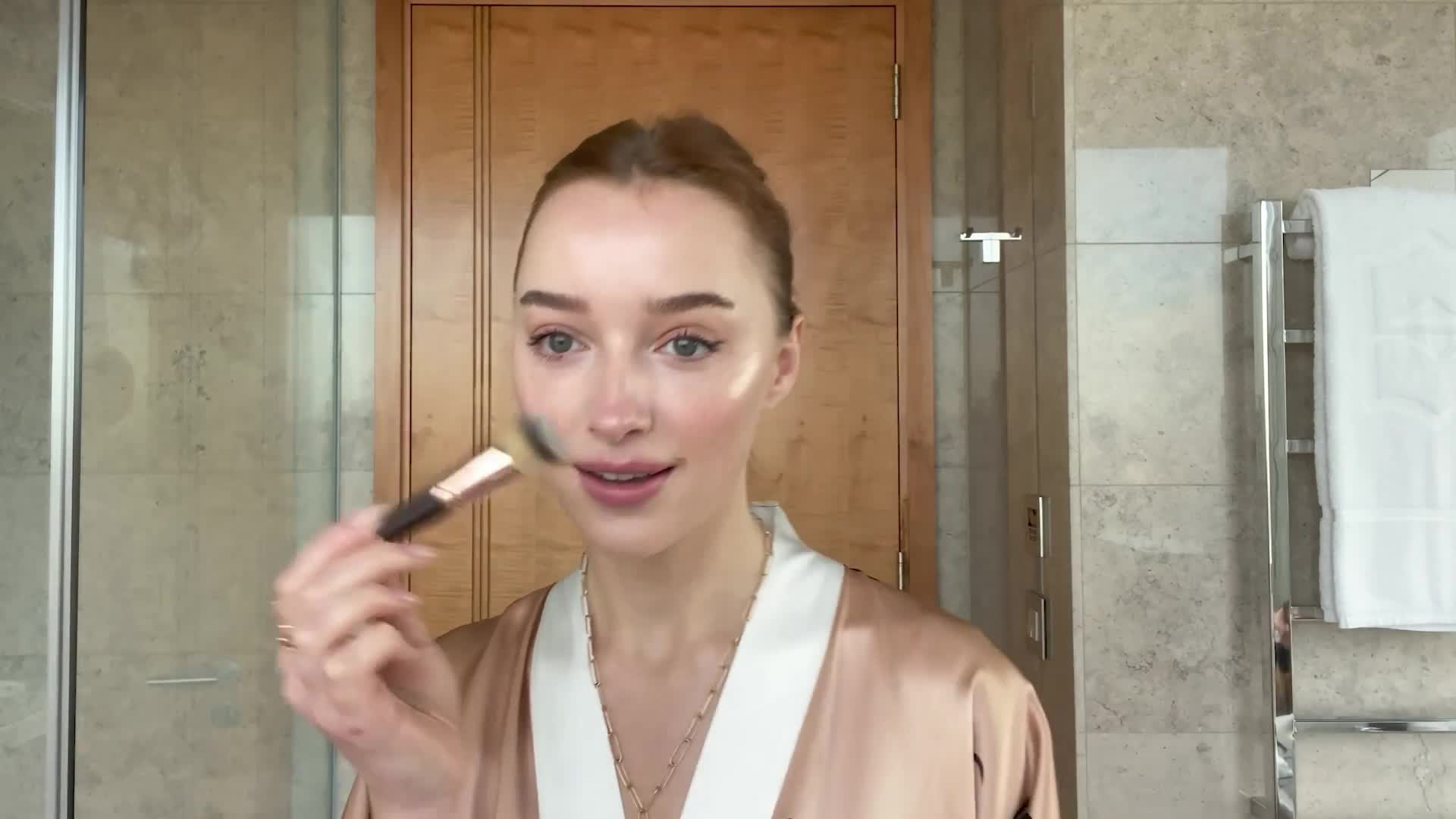 Watch Phoebe Dynevor on Dry Skin Care, Casual Makeup, and the(00)