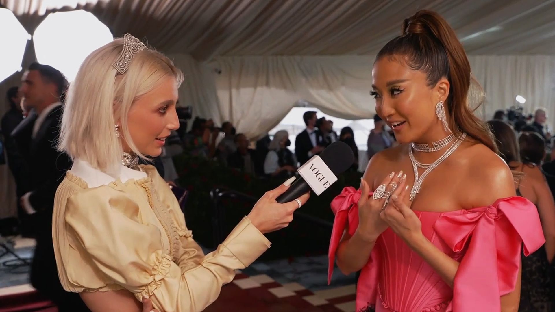 Watch Ashley Park Picks Pink For Her First Met Met Gala Vogue