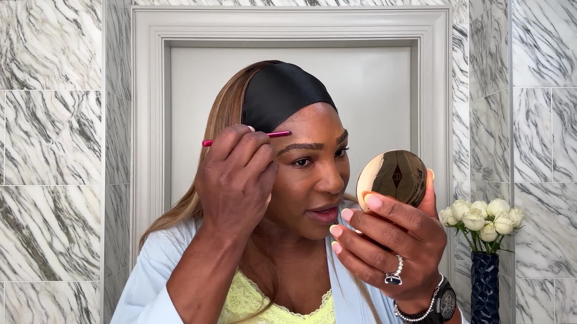 Watch Serena Williams's Simple Skincare Routine and Thick Brow Trick