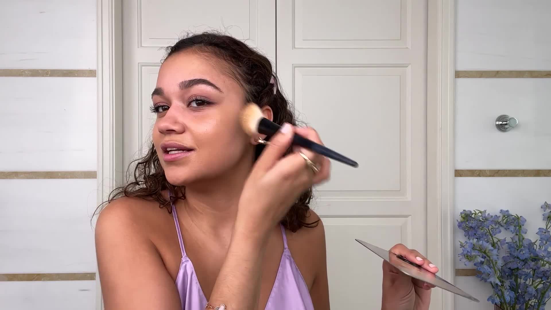 Watch Madison Bailey Only Uses Highlighter in One Place | Beauty Secrets |  Vogue