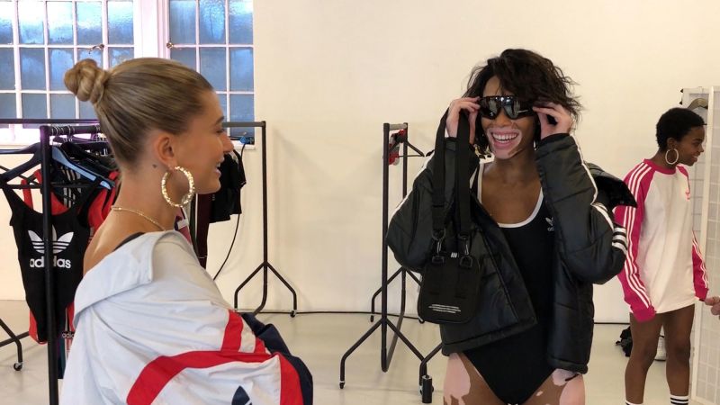 Winnie Harlow Hangs With Hailey Baldwin And Dons Diamonds During London Fashion Week