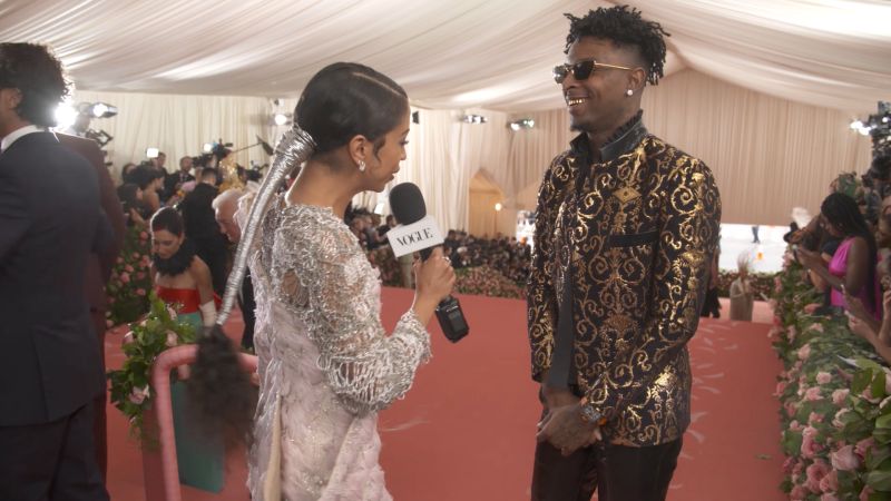 21 Savage Hits His First Met Gala Wearing a Piece of Hip-Hop