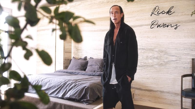 Watch Go Inside Rick Owens’s Minimalist, Brutalist Home—and Closet