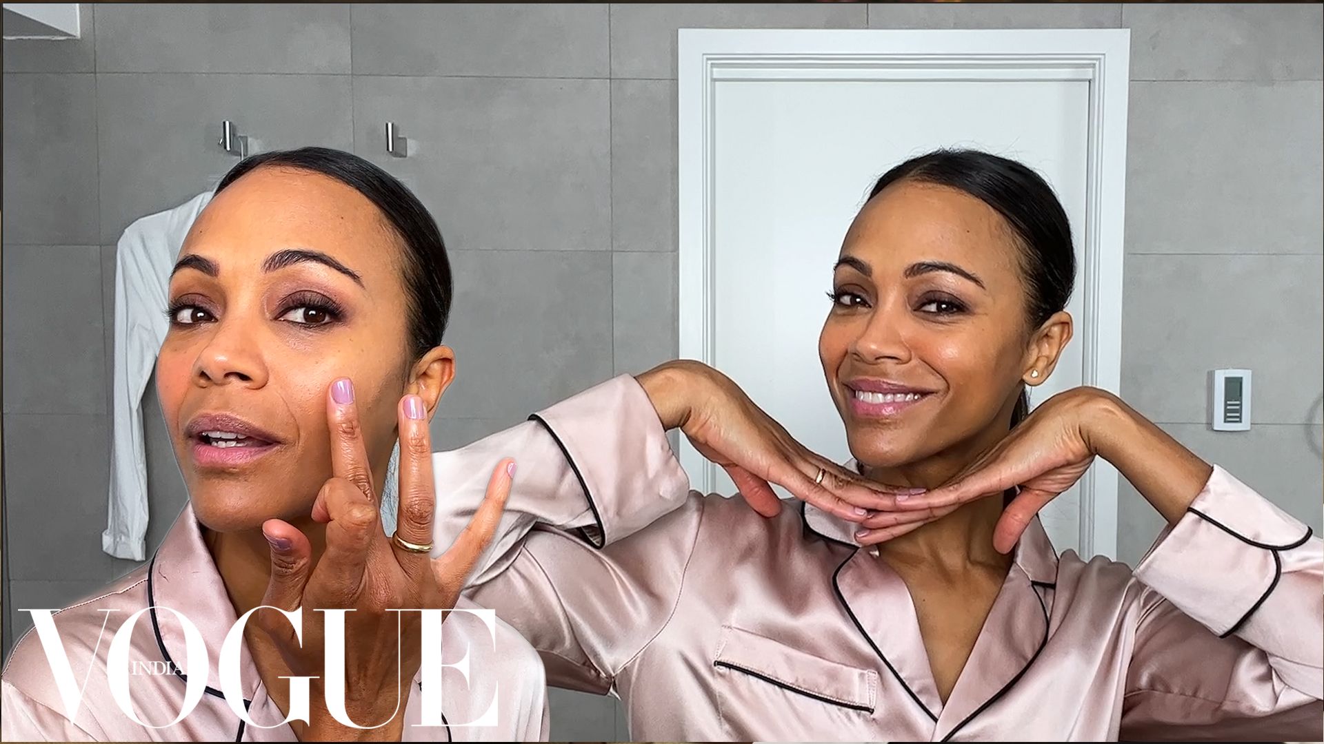 Watch Avatar Star Zoe Saldaña's Natural Date Night Look | Beauty