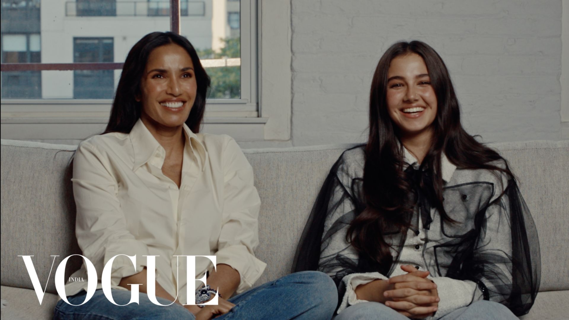 Watch Padma Lakshmi and her daughter play Tell The Truth with Vogue