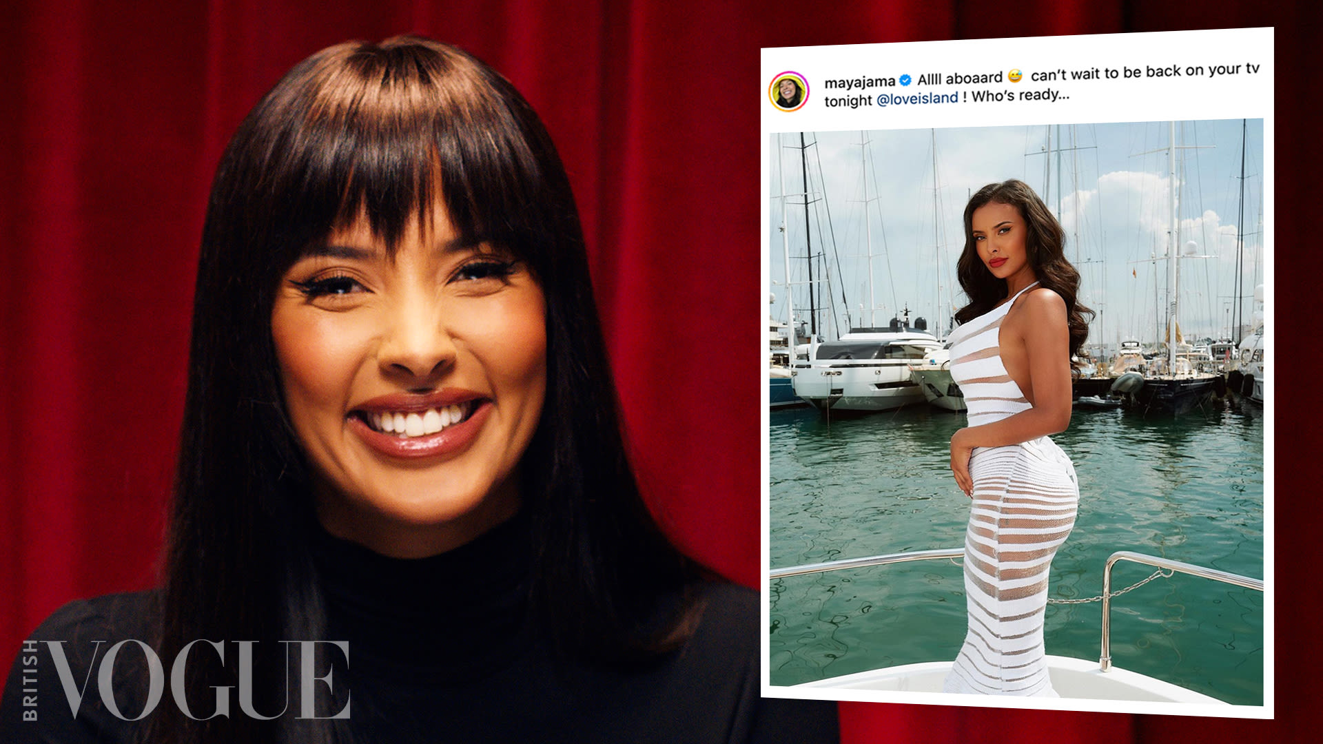 Watch Maya Jama On Her Love Island Gig, Vogue Cover & 13 Other Iconic
