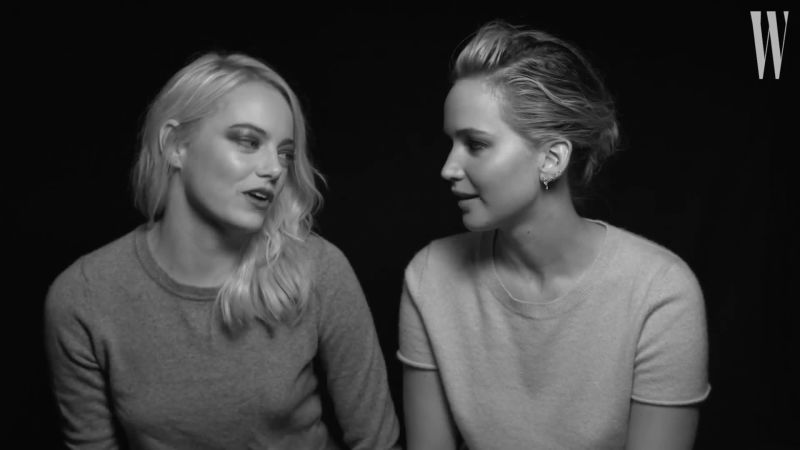 800px x 450px - Jennifer Lawrence and Emma Stone feature in W magazine | Daily Mail Online