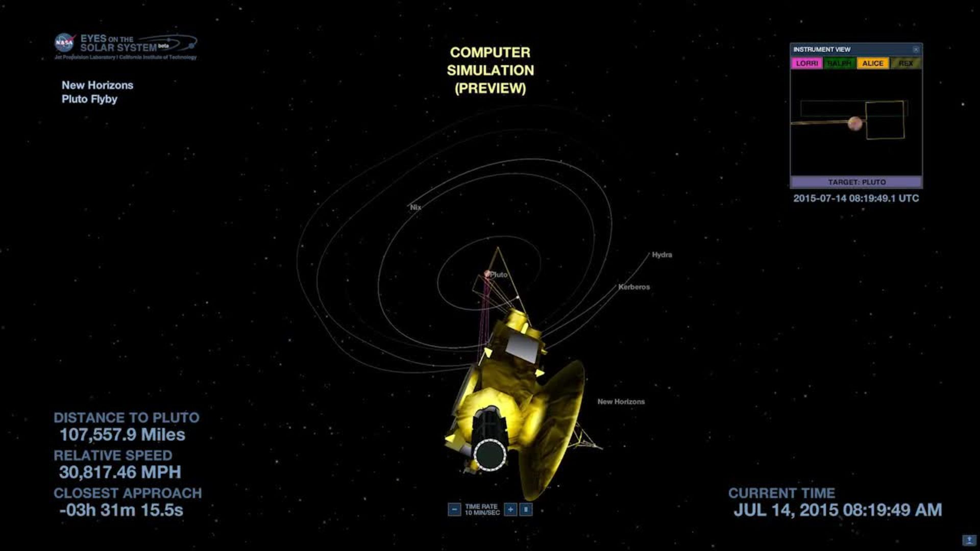 Watch NASA's Simulator Puts All Eyes on Pluto