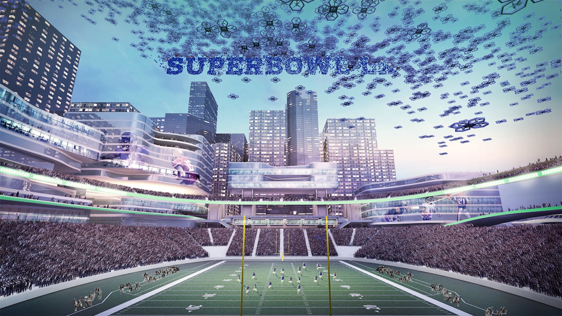 Watch SB100 Check Out a Reimagined NFL Stadium for the Future SB 100