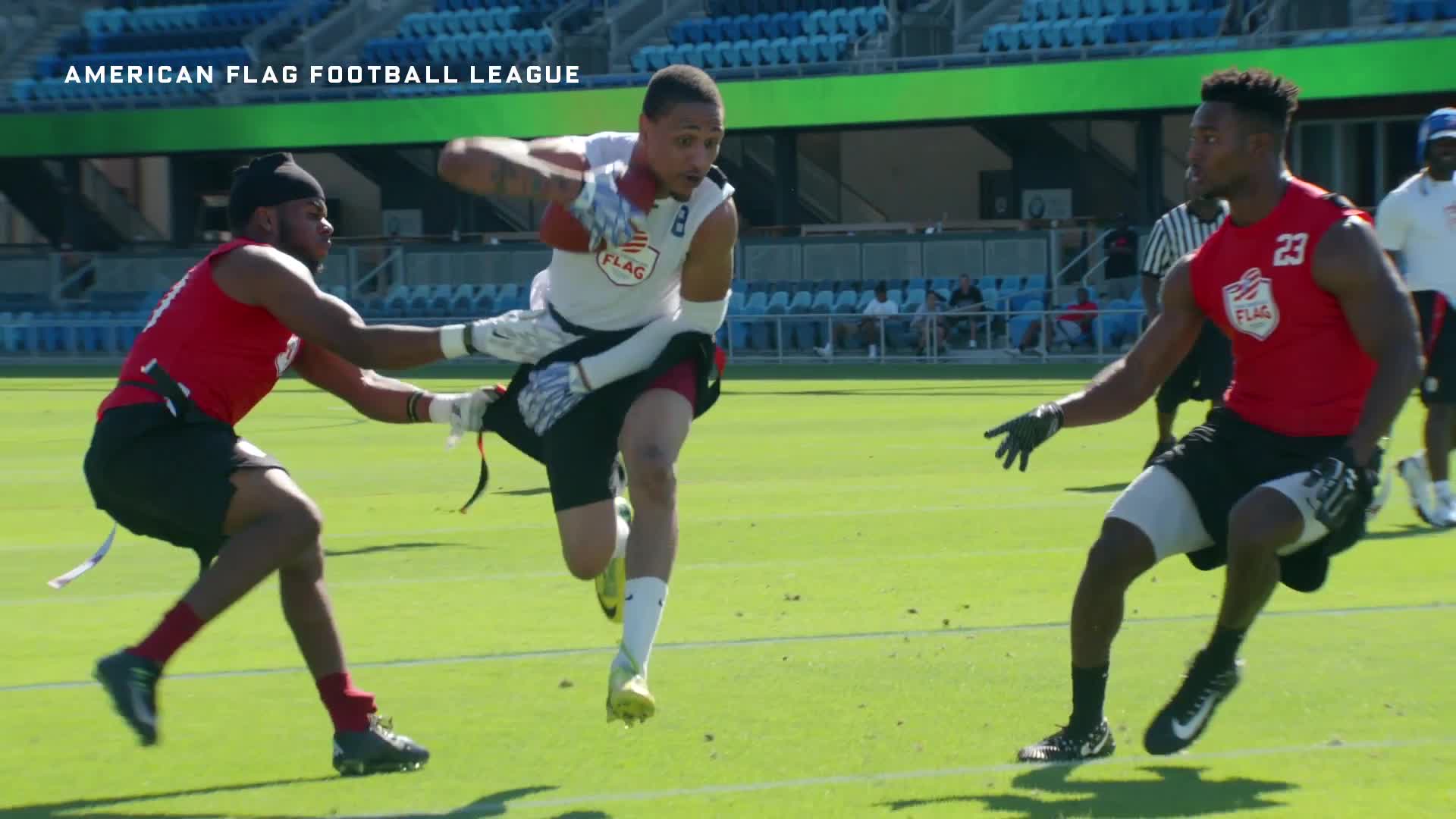 Watch Inside the High-Tech Flag Football League That's Taking on