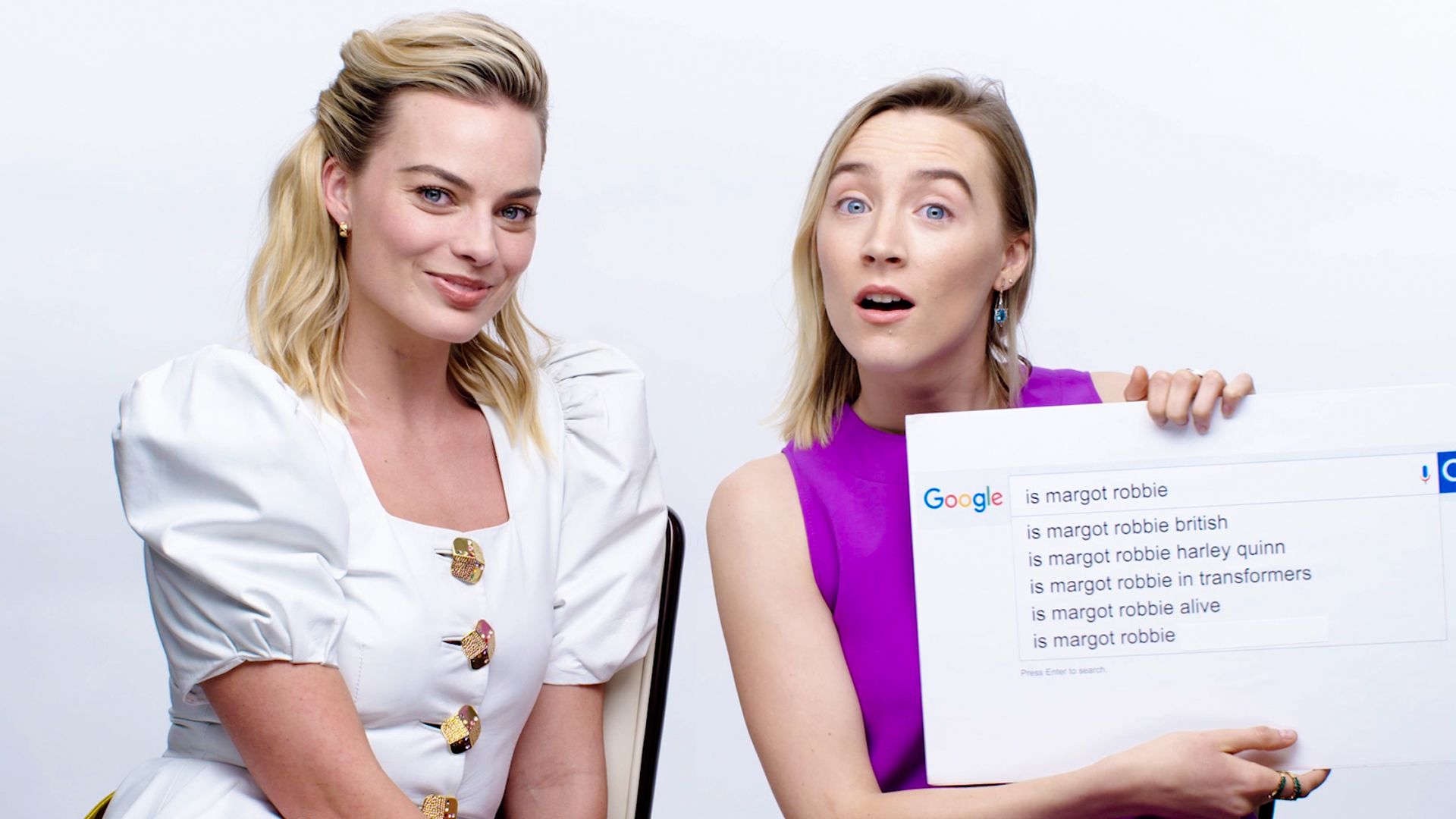 Watch Margot Robbie And Saoirse Ronan Answer The Webs Most Searched