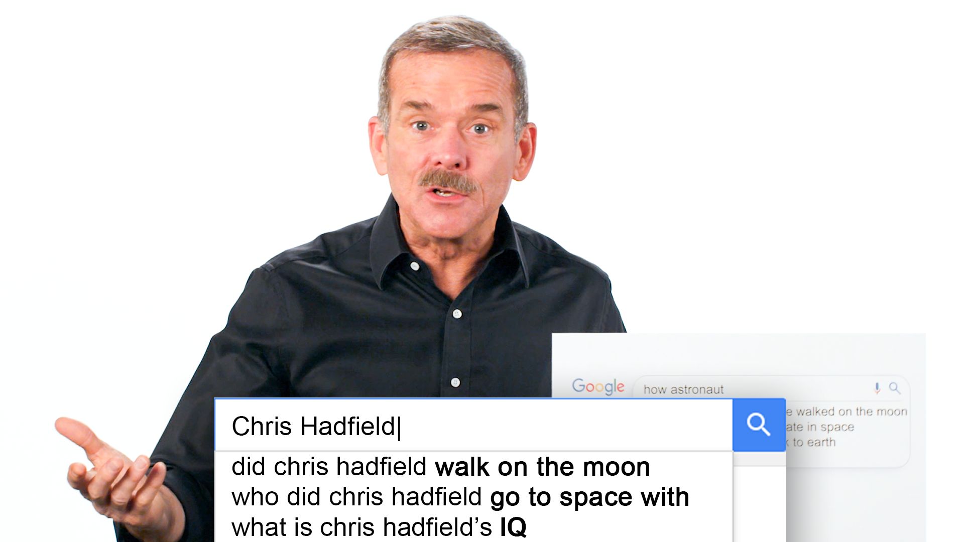 Watch Astronaut Chris Hadfield Answers the Web's Most Searched Questions, Autocomplete Interview