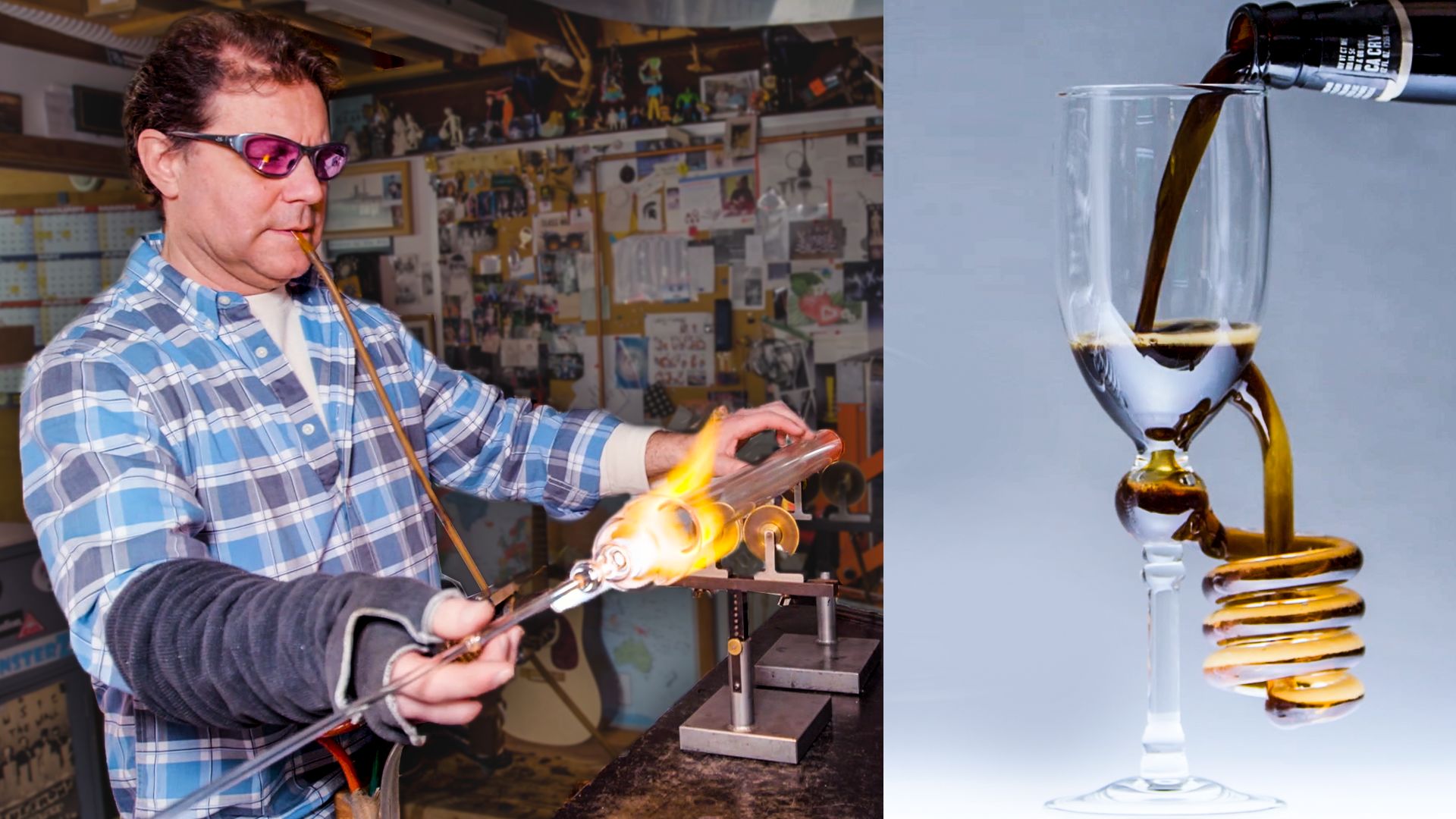Tim Drier works with scientific glass all day, but what if he took some of those techniques he's perfected for scientific glass and applies them to st