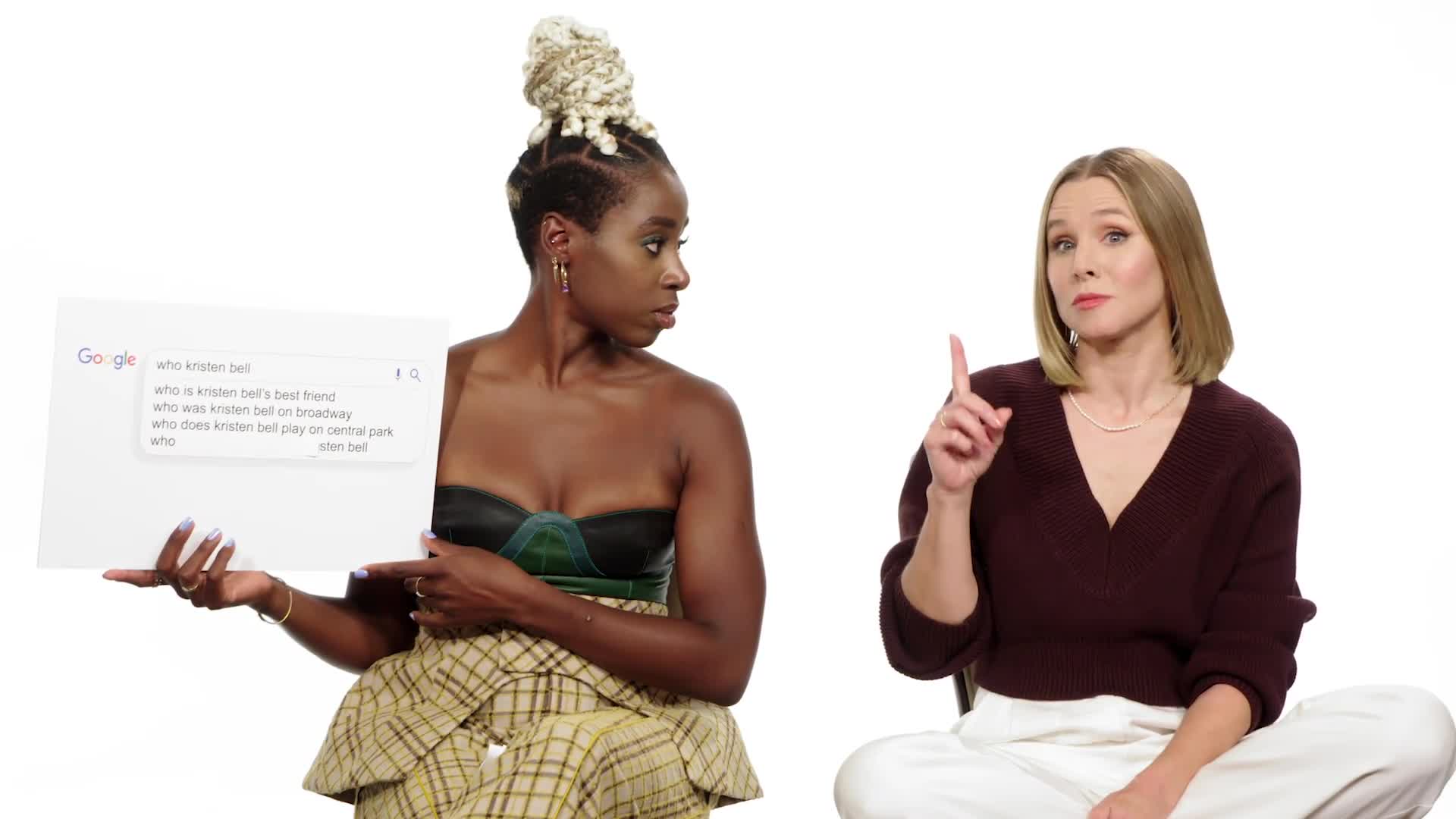 Watch Kristen Bell & Kirby HowellBaptiste Answer the 's Most Searched Questions