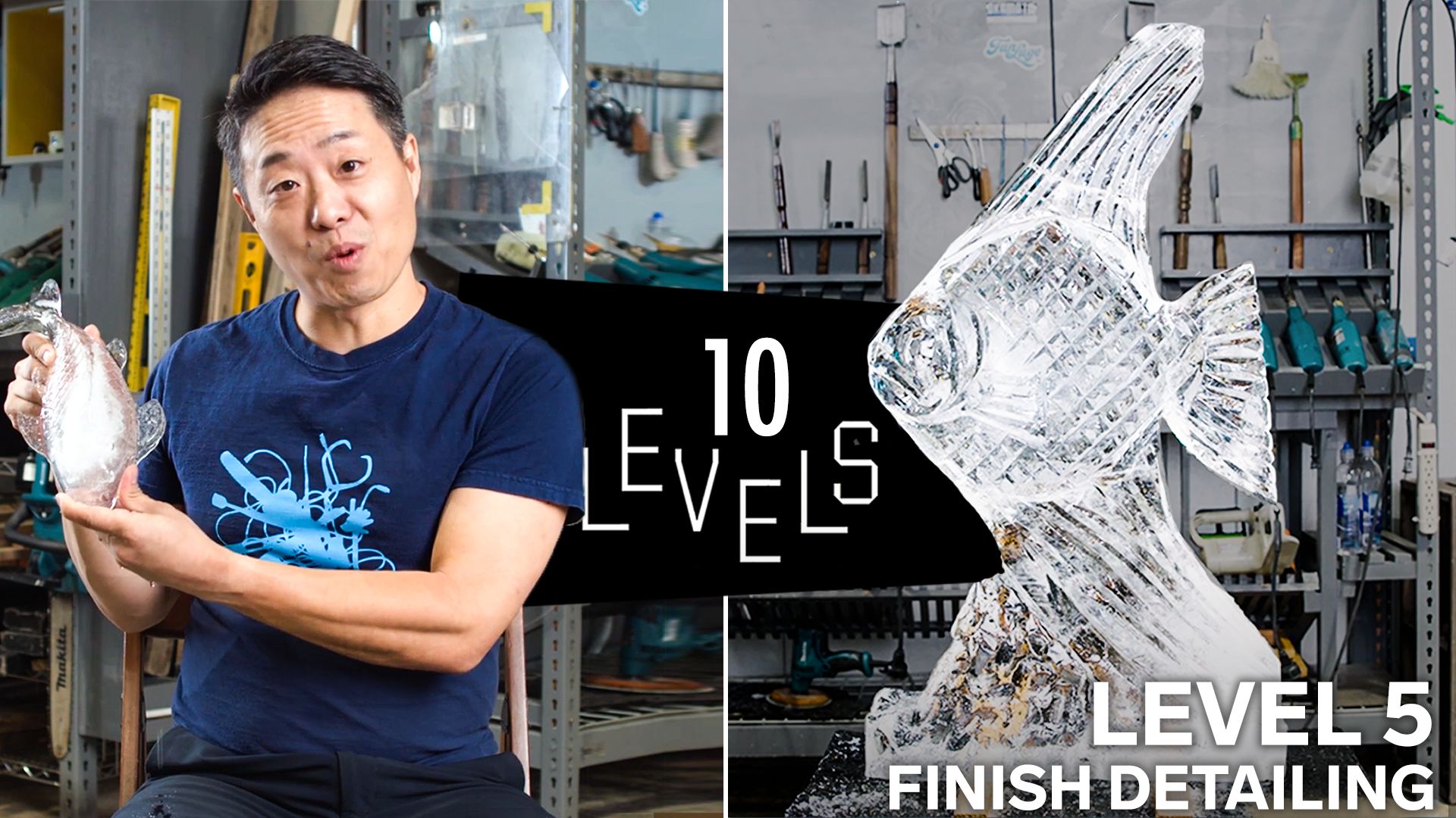 Watch 10 Levels of Ice Sculpture Easy to Complex Levels WIRED
