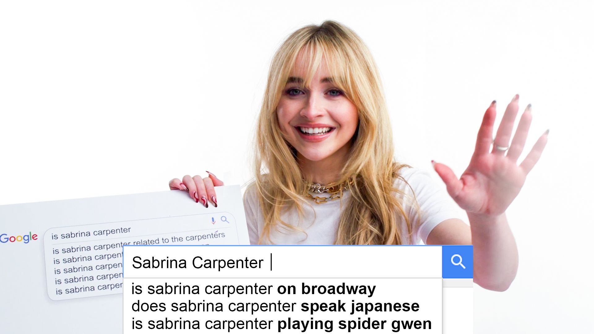 Watch Sabrina Carpenter Answers the Web's Most Searched Questions, Autocomplete Interview