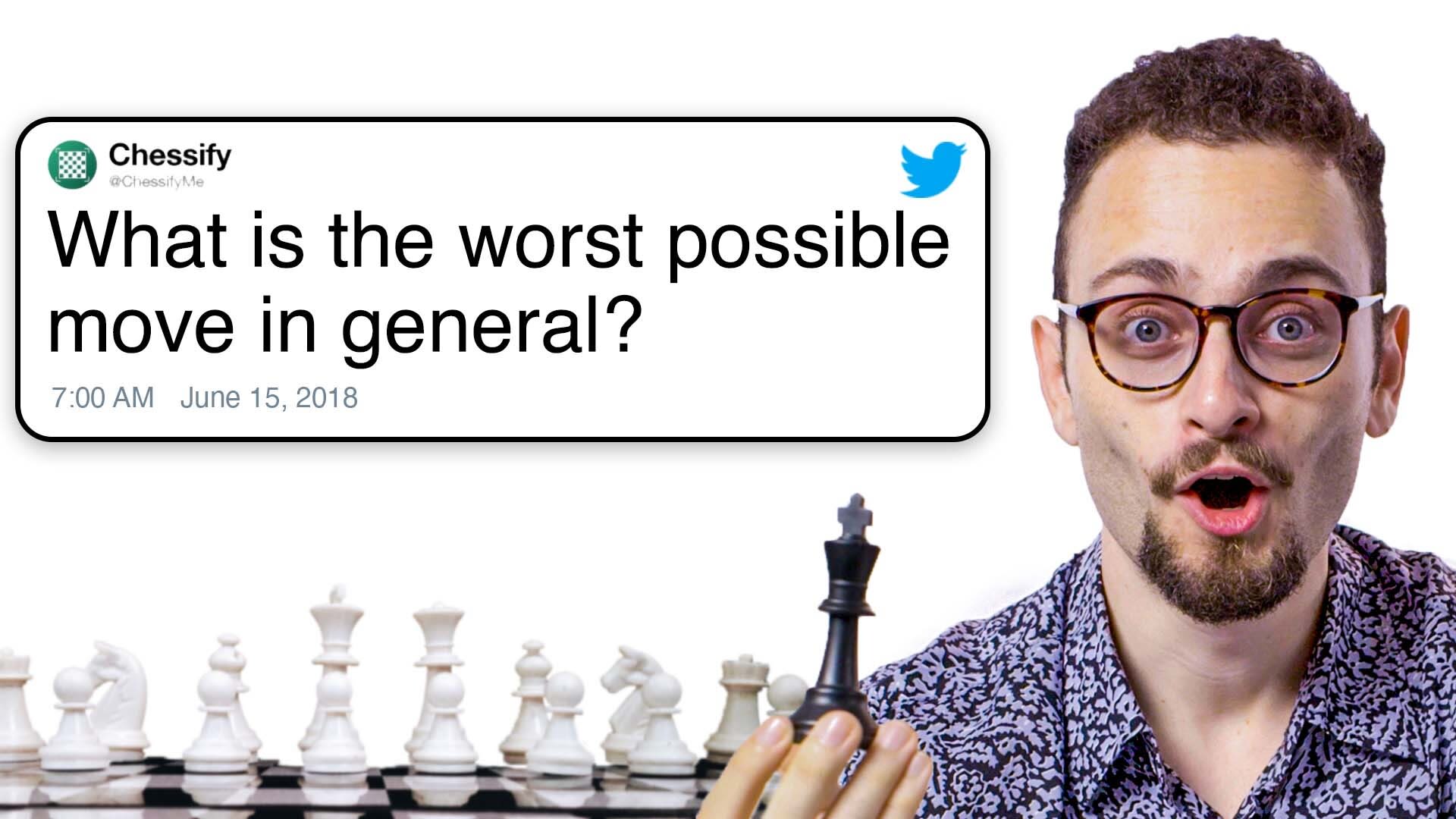 Watch Chess Pro Answers Questions From Twitter, Tech Support