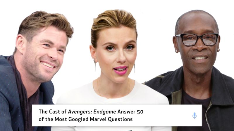 Watch Avengers: Endgame Cast Answer 50 of the Most Googled Marvel